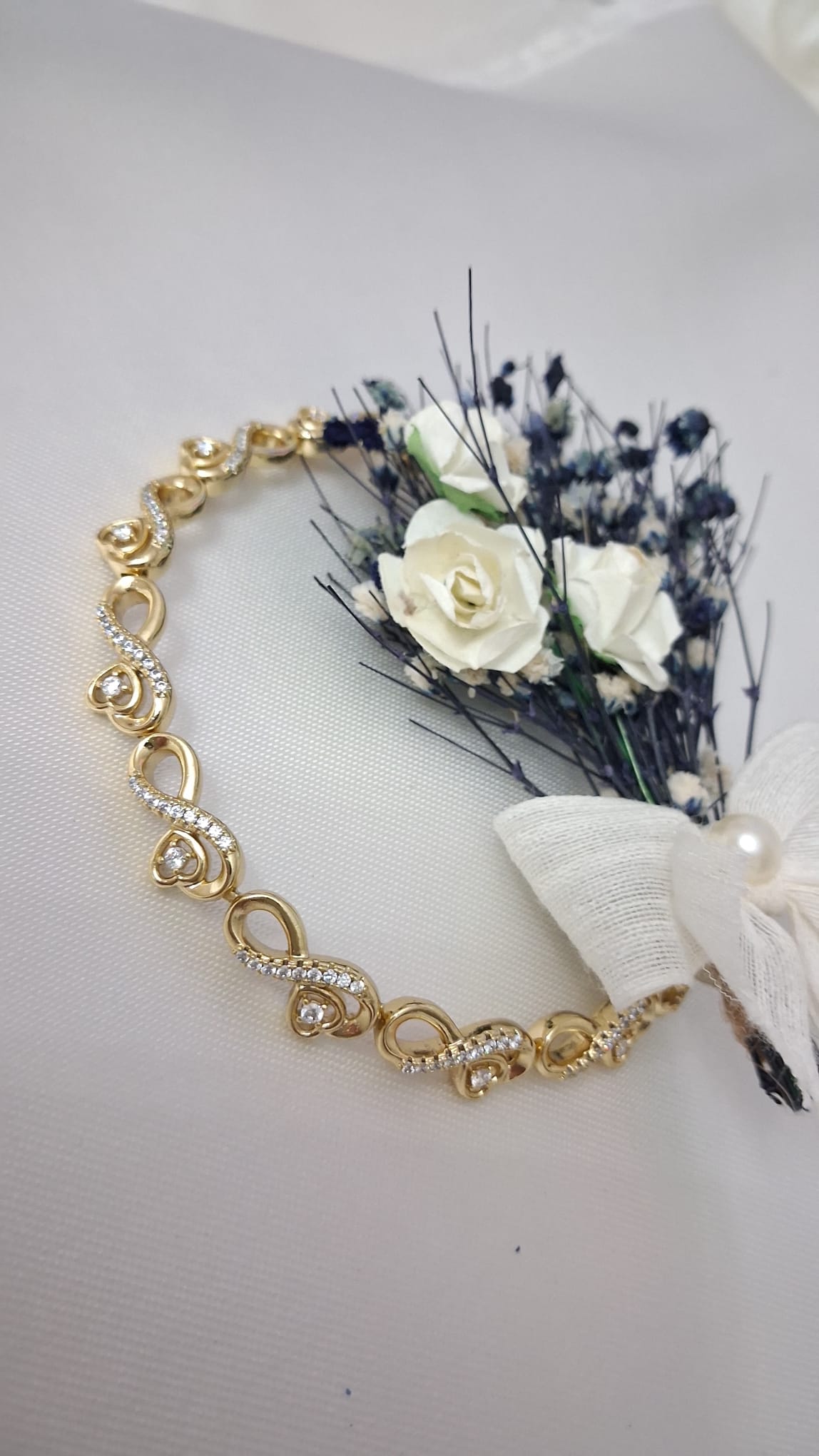 XUPING Bileklik - Sonsuzluk Figürlü ve Zirkon Taşlı